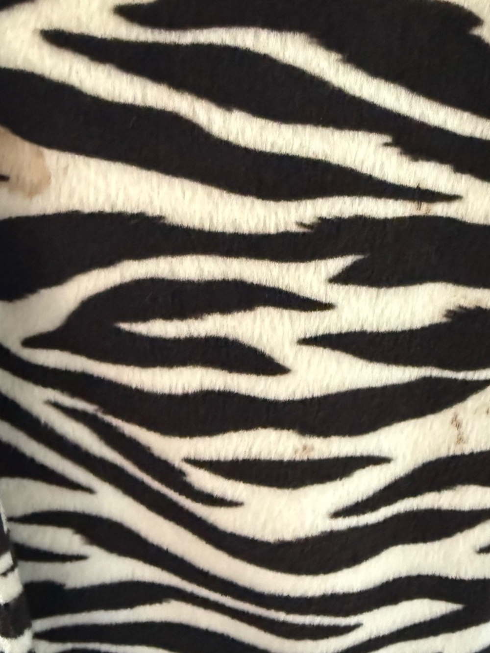 Bernardo Zebra Print Faux Fur Coat Women's XL - Picture 7 of 7